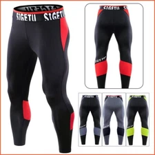 Men's Sports Pants Cycling Running Trouser Gym Training Basketball Leggings