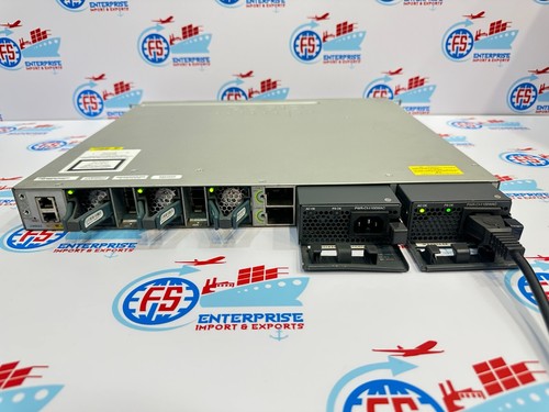 Cisco WS-C3850-48F-S V06 48-Port PoE+ Switch C3850-NM-4-1G Module - Picture 21 of 23