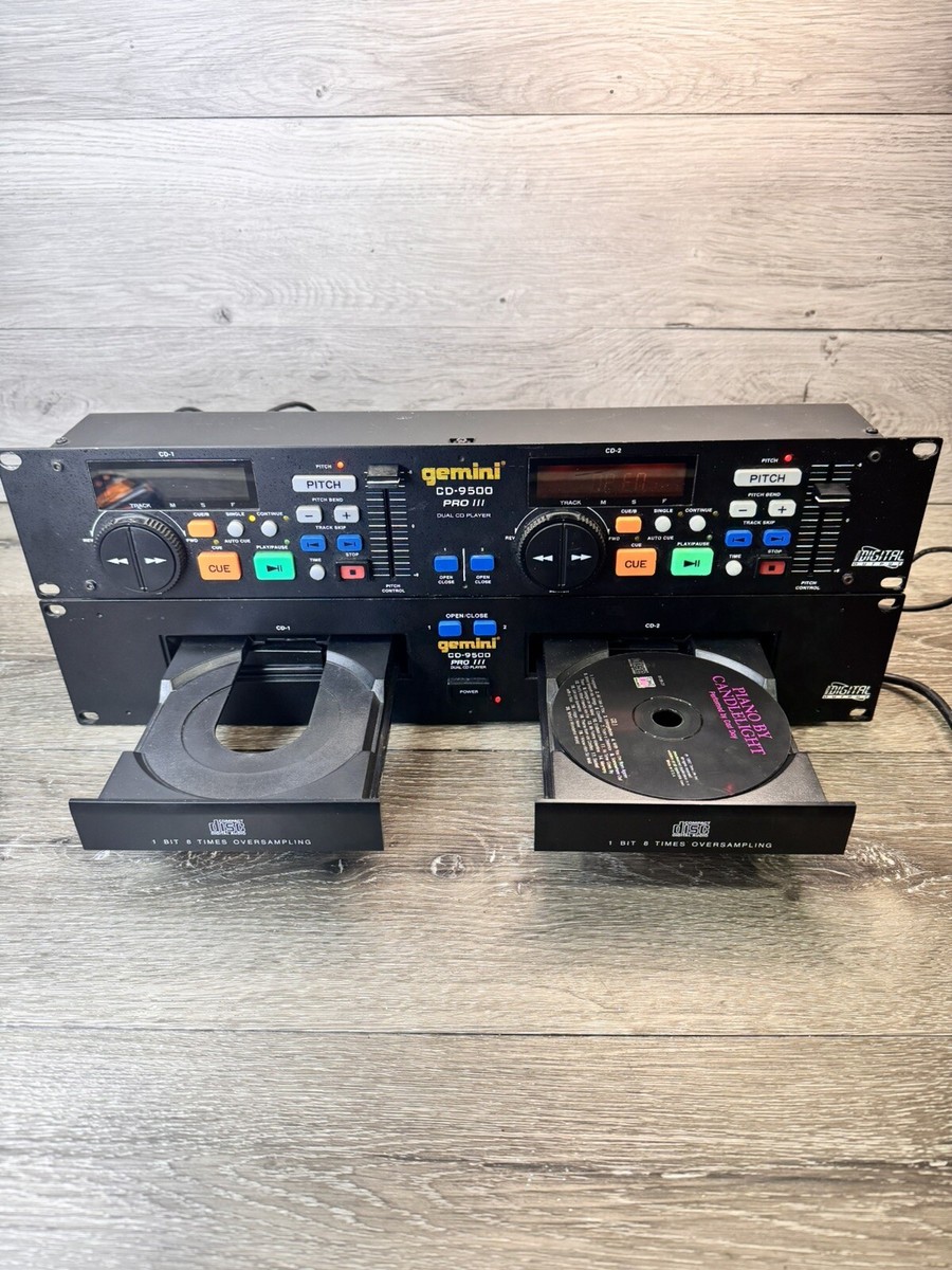 CDラック Gemini CD 9500 Pro ll Dual Tray Player w/Remote DJ Mix Controller