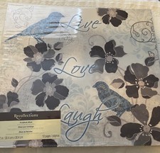 Recollections Photo Memory Scrapbook Album 12x12 Birds Flowers