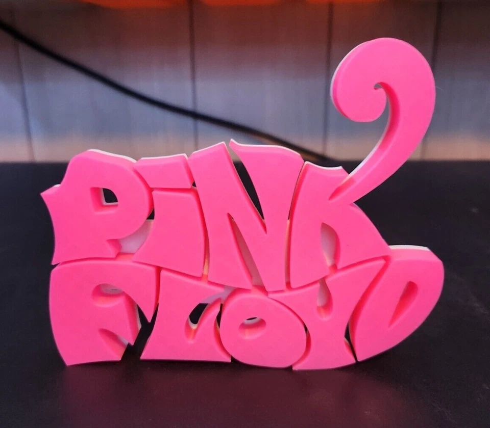 Pink Floyd 3D printed Logo Sign Wall Desk Shelf Art