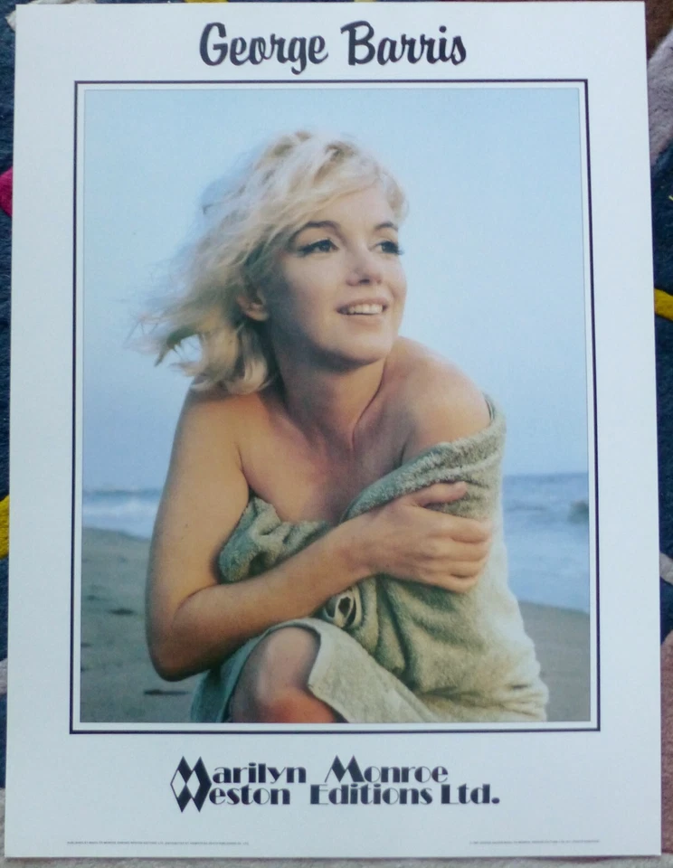 Póster de playa George Barris Marilyn Monroe de la colección Edward Weston 1987 Foto 2 de 4