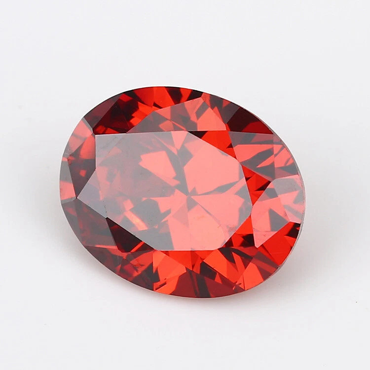 Pomegranate Red 10x12mm 5.56CT AAAAA Diamonds VVS Oval Cut Shape Loose Gemstones - Image 2 of 4