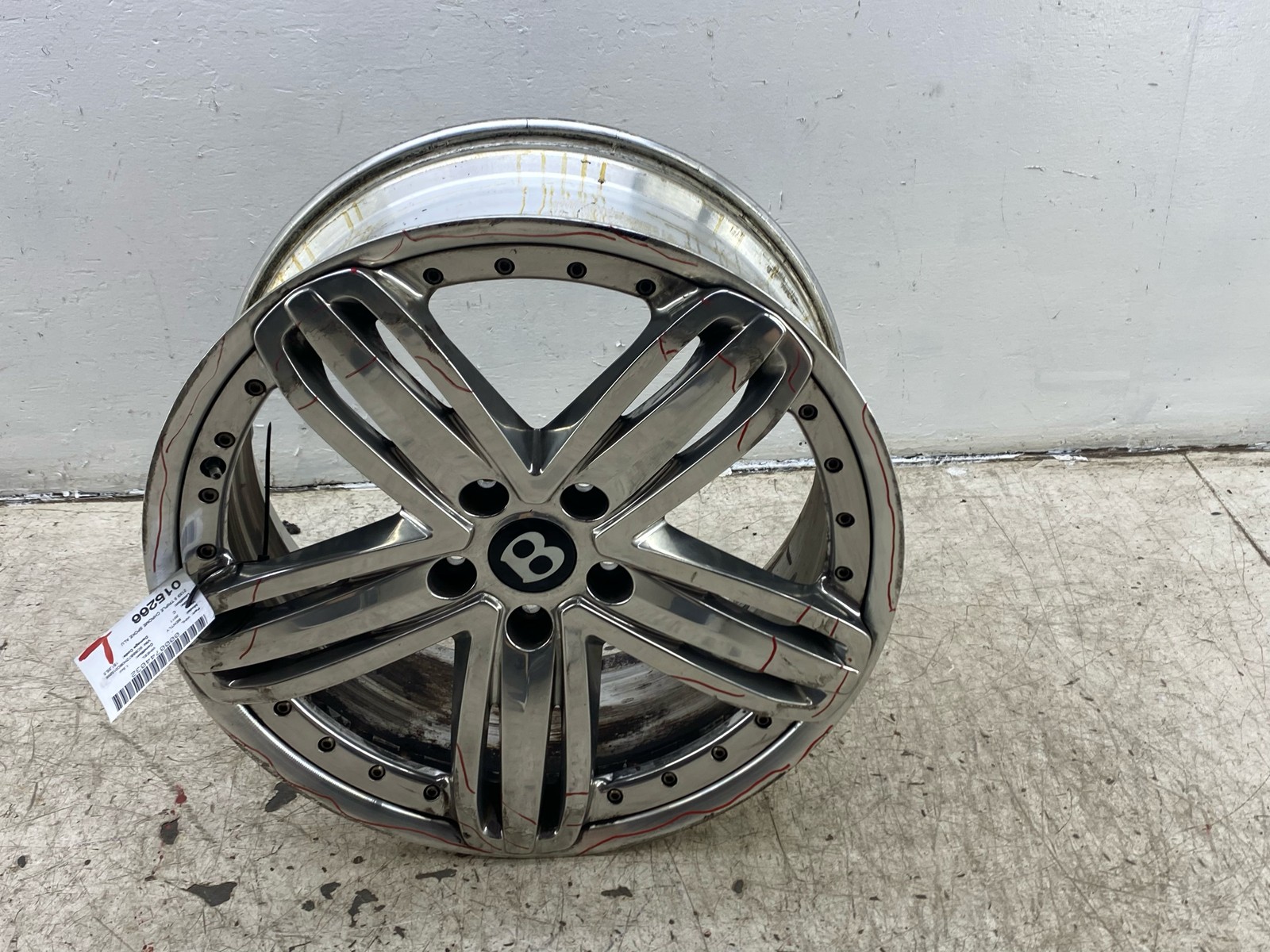 2010-2020 BENTLEY MULSANNE OEM 21X9 5 TRIPLE CHROME SPOKE ALUMINUM WHEEL RIM