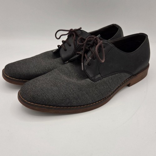 Herren Oxford Schuhe JF J. Ferrar Marcus – Freizeit Schnürschuhe, grau/schwarz, Größe 9,5 - Bild 1 von 8