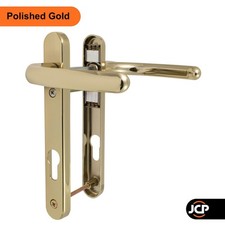 Era Fab & Fix Windsor UPVC Door Handle PZ92 122mm Screw Centres Polished Gold