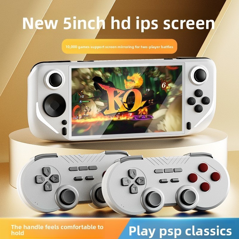 E6 Retro Handheld Game Console,supports connection to game controllers-Black