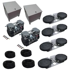 Half Off Ponds APXLRPS4-CAB 6.7 CFM System, 2 Cabinets, Fans, (4) 10" EPDM Discs