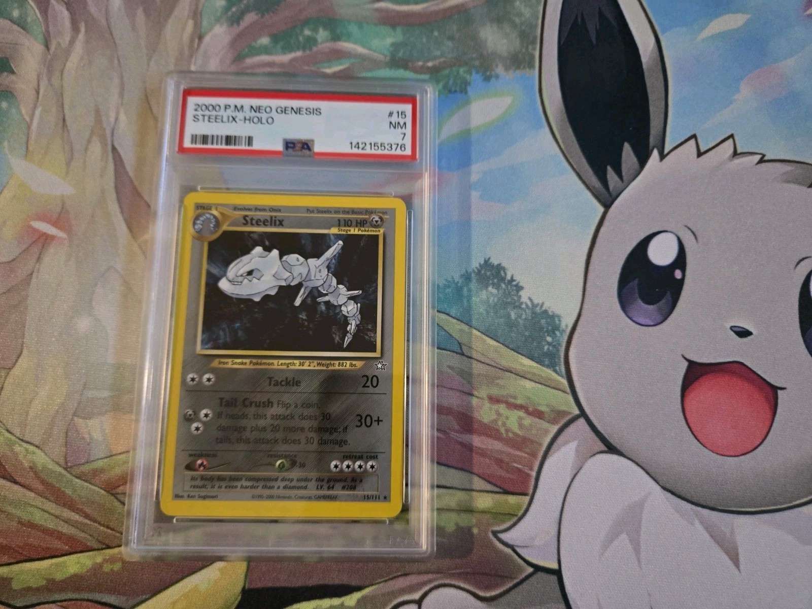 Pokémon Neo Genesis Steelix Holo #15 PSA 7 2000 Trading Card
