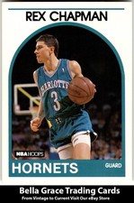1989-90 Hoops #54 Rex Chapman Charlotte Hornets Rookie NBA Basketball