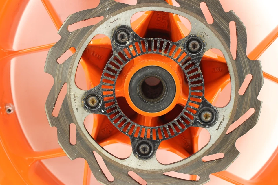 2020 KTM 790 DUKE OEM REAR BACK WHEEL RIM STRAIGHT READ - Image 2 of 4