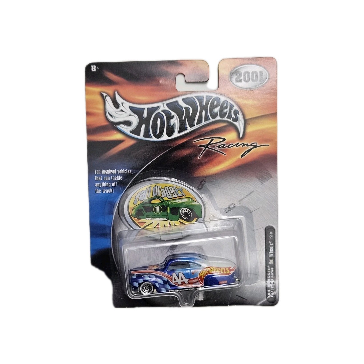 2001 HOT WHEELS RACING #44 TAIL DRAGGER