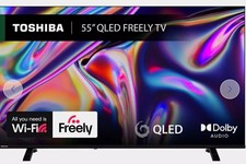 Toshiba 55in QLED 4K Freely Smart TV Wi‑Fi Dolby Audio Black
