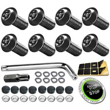 M5 License Plate Screws For Bmw Tesla M50.8x12mm Black