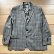 Brooks Brothers Fitzgerald Fit Blazer Sport Coat Men s 48R Glen Plaid Preppy