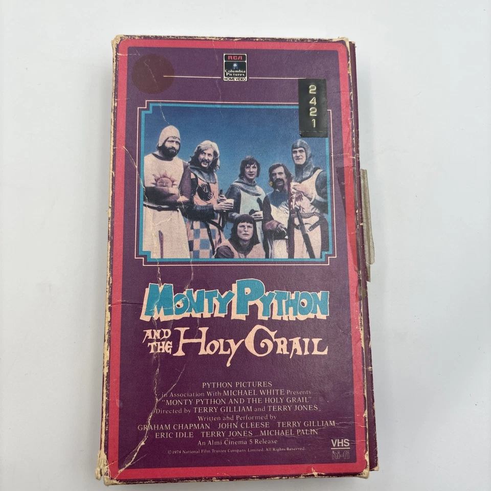 Monty Python & The Holy Grail 1985 1st VHS Release RCA Comedy Ex-Rental Tested - Image 3 of 4