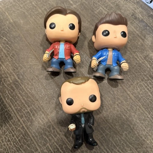 Funko Pop Television Supernatural Out of Box Lot Crowley Sam & Dean Winchester