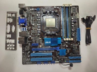 Asus M5A78L-M Motherboard AMD FX-6300, 4GB RAM, IO Shield #1122