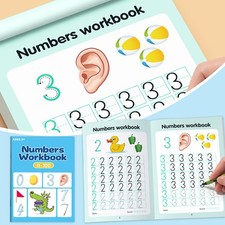 0-100 Training Practice Book Handwriting Textbook Learning Number Book.