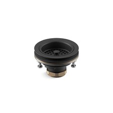 Duostrainer 4-1/2" Sink Strainer   Matte Black, Solid Brass, Removable Basket,