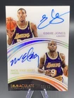 Panini 2015-16 Immaculate Dual Auto Eddie Jones Nick Van Exel /49 Lakers #60