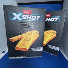 Zuru X-Shot. X Shot Pro, 1 Half Clip And 1 Full Clip. Clips Only . Set of 2