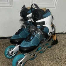 K2 Women's Alexis 84 BOA Breathable 4 Wheel Teal/White Inline Skates SIZE 6