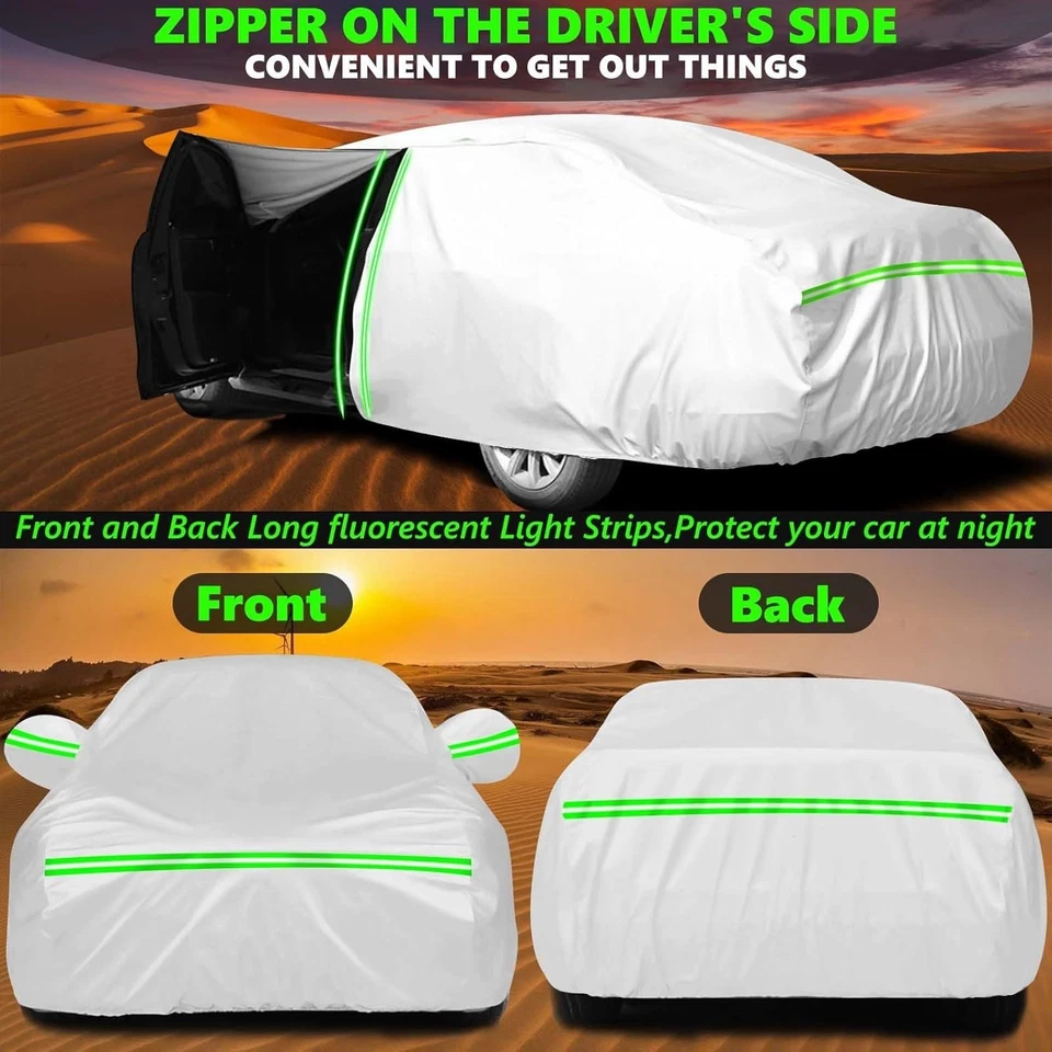 Cubierta de coche impermeable reemplazo para Toyota Sienna 2003-2025 minivan, 190T todo clima Foto 2 de 4