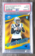 2023 Bryce Young Contenders Optic Up and Coming Gold RC 10/10 PSA 10