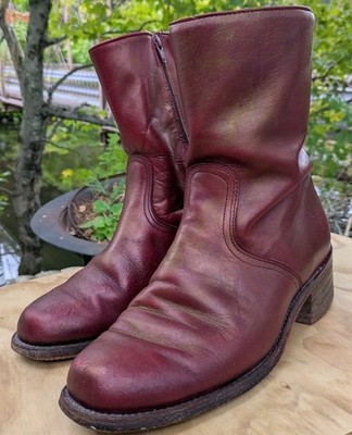 Frye Side Zip Ankle boots Style 2700 size 9.5 EE (wide) m/i USA