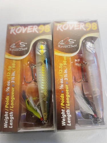 2 River2Sea Rover 98 Topwater 3 7/8'' 7/16oz Fishing Lures