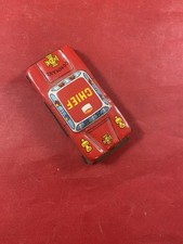 Firetruck Fire Chief 1950s Japanese Japan Tin Toy Mini Car Friction Toy