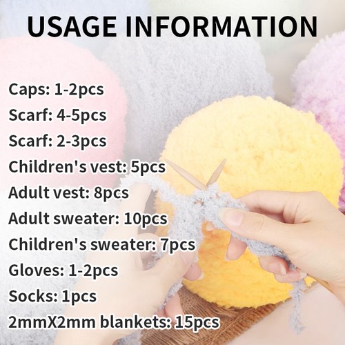 5 X 100g Skeins Fluffy Coral Velvet Cashmere Chunky Crochet Soft Knitting Wool - Picture 3 of 65