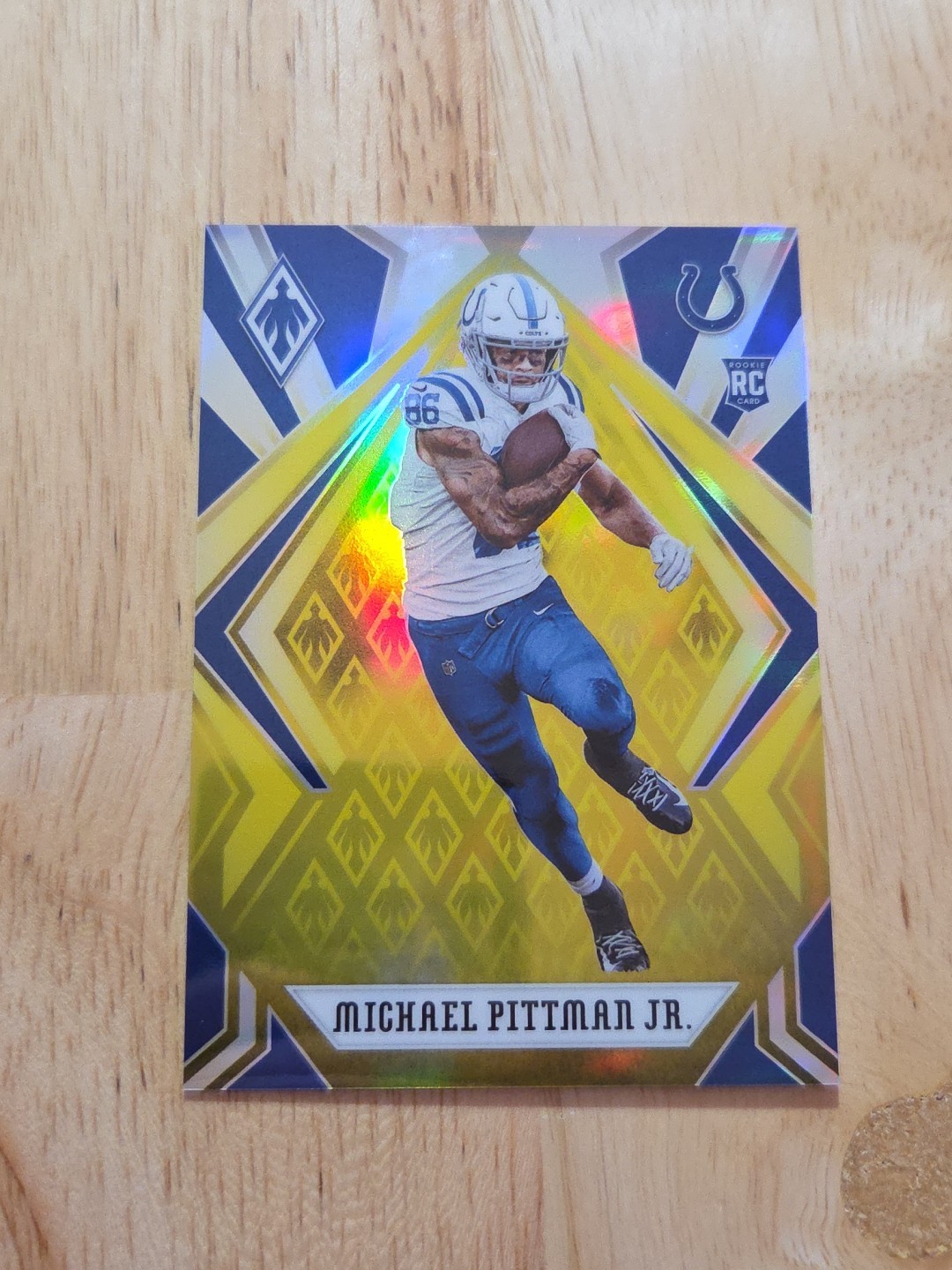 2020 Phoenix MICHAEL PITTMAN JR Yellow Prizm /75 #122 Rookie Colts SP