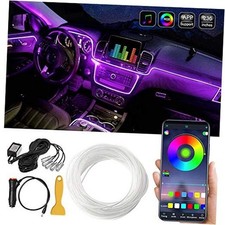Car LED Interior Strip Light, 16 Million Colors 5 in 1 with 236 inches Fiber