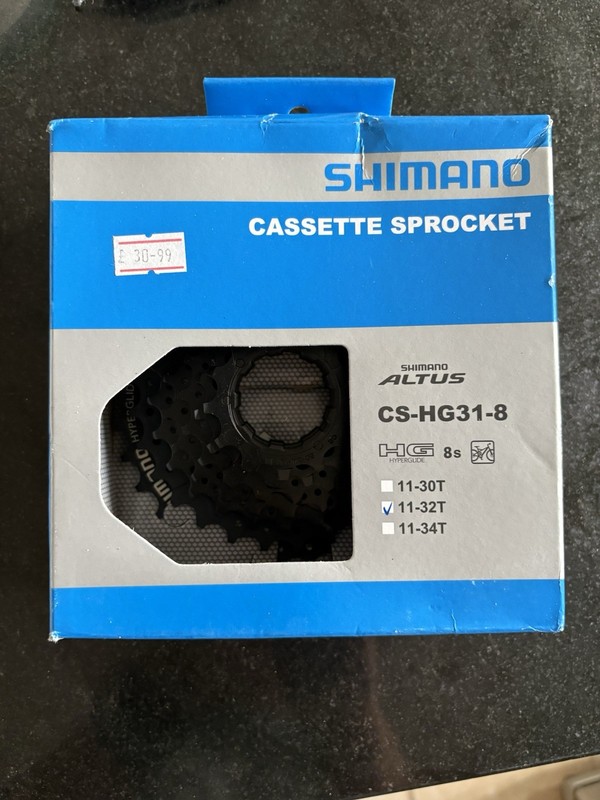 Shimano 8-Speed Cassette Sprocket CS-HG31-8 11-32 Tooth **BRAND NEW**