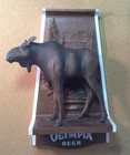 Vintage Olympia Beer Moose Wall Mount Sign- Wildlife Series 3D Animal, (AS IS)