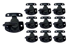 Cam-Action Windows Sash Lock Keeper, Flat Black, 10 Pack, Made in Taiwan