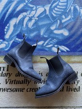 RM WILLIAMS Lady Yearling Blue Clay Nubuck Leather Chelsea Boots Women’s Sz 6 D