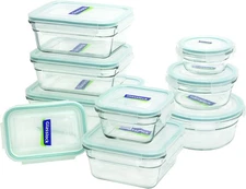 Glasslock 18-Piece Assorted Oven Safe Container Set