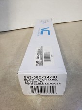 Vertical Cable 24-Port Blank Patch Panel 1U Rack Mount Design