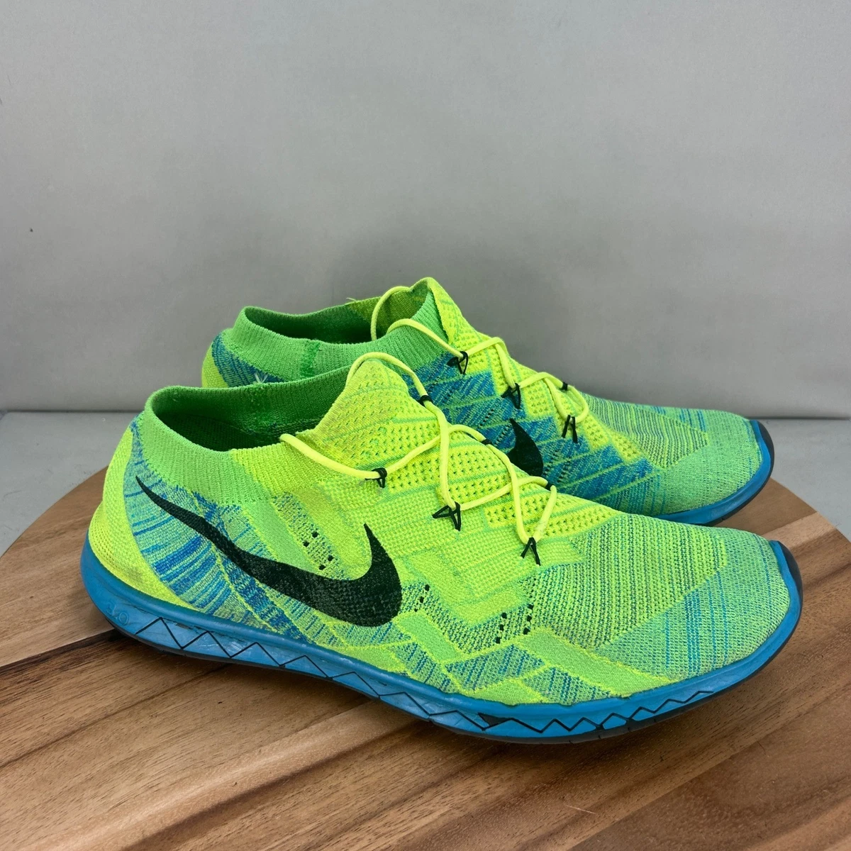 Nike Free 3.0 V5 Mens Running Shoes Purple Volt Yellow Laser Cut Size 7.5 Nike Free Running Shoe Trainer 5.0 NRG Black/Volt/Electro Purple main image 2