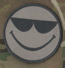 CJSOTF-A AFGHANISTAN NATIONAL ARMY ANASOC vêlkrö camo PATCH: COOL SHADES GRIN