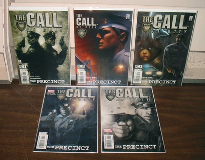5 COMPLETE SET 2 3 #/'s 1 4 2002 THE CALL OF DUTY: THE PRECINCT