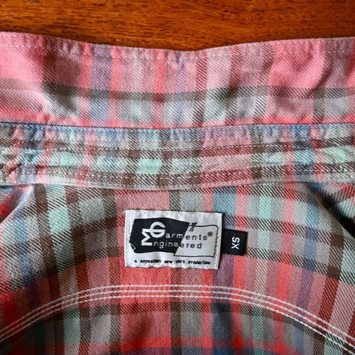 Vintage 2000s Engineered Garments flannel work shirt, size XS, made in USA - Picture 11 of 16