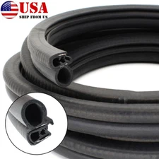 10ft U Shape Weatherstrip Car Door Trim EPDM Moulding Sealing Seal Strip Rubber