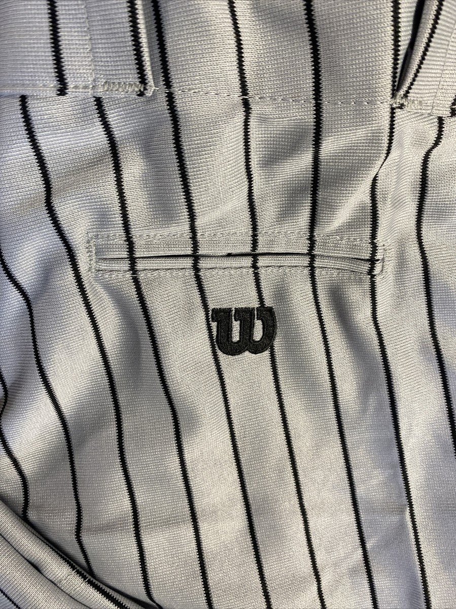 Pantalon De Baseball Wilson Taille XL Pour Homme, Gris à Rayures Noires, état Correct