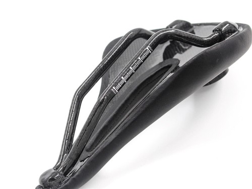 240*143/155mm Cycling Saddle Carbon Leather Seat Oval Rail MTB Road Bike Cushion - Picture 16 of 20