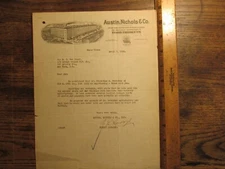 Antique Vintage Ephemera Letterhead New York Austin Nichols & Co Food Products