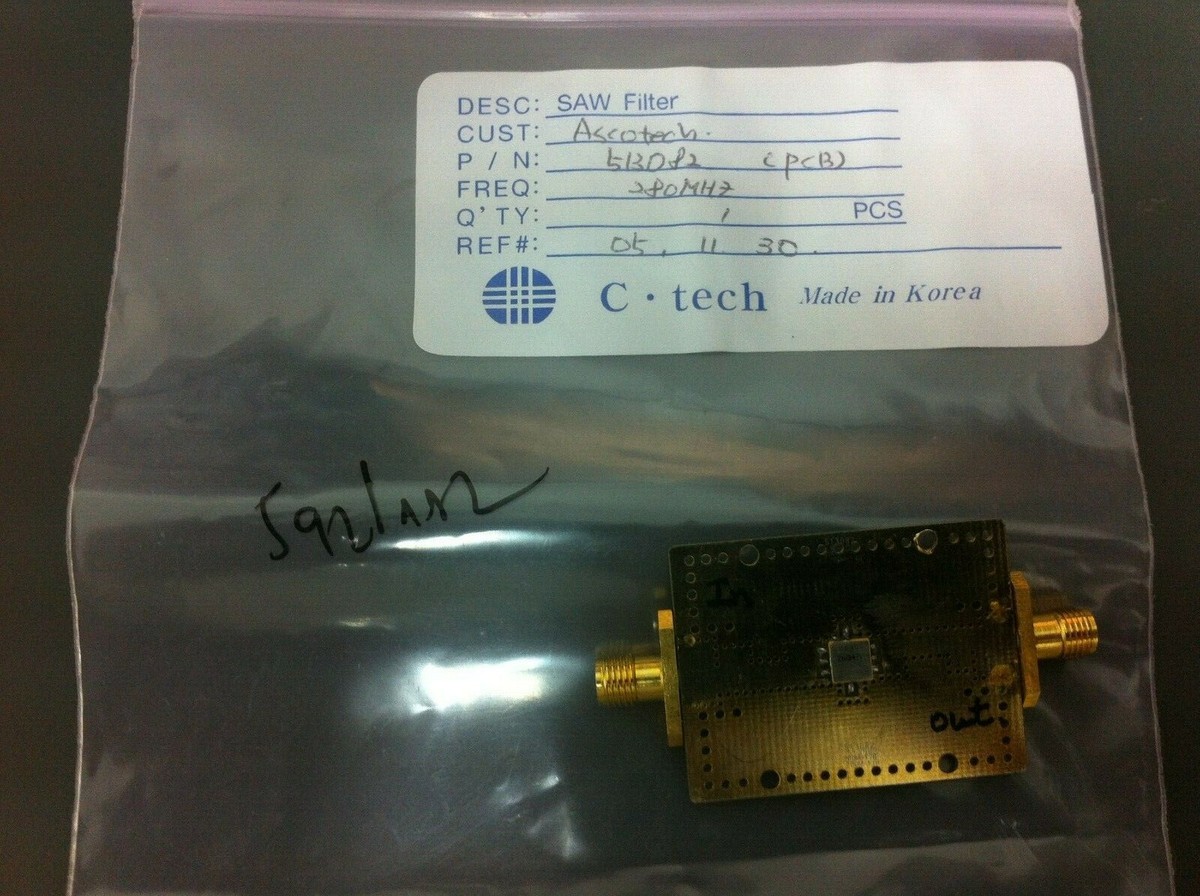 513082 (PCB) - C-TECH - SAW Filter 280MHz bw 20MHz PCB | eBay